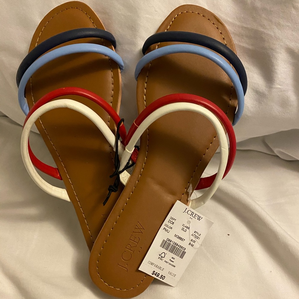 J Crew Slide Sandals - Size 8